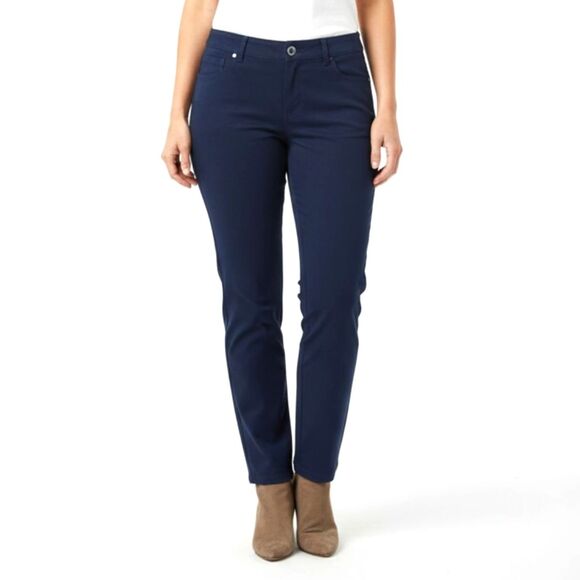 Chico's Pants - Chico's So Slimming Navy Blue Straight Leg Ankle Pants Size 12 (Chico 2)